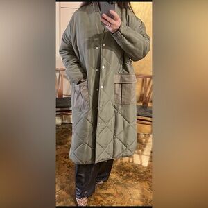 NWT 2nd day Olive Quilted Women's Coat|size EU38